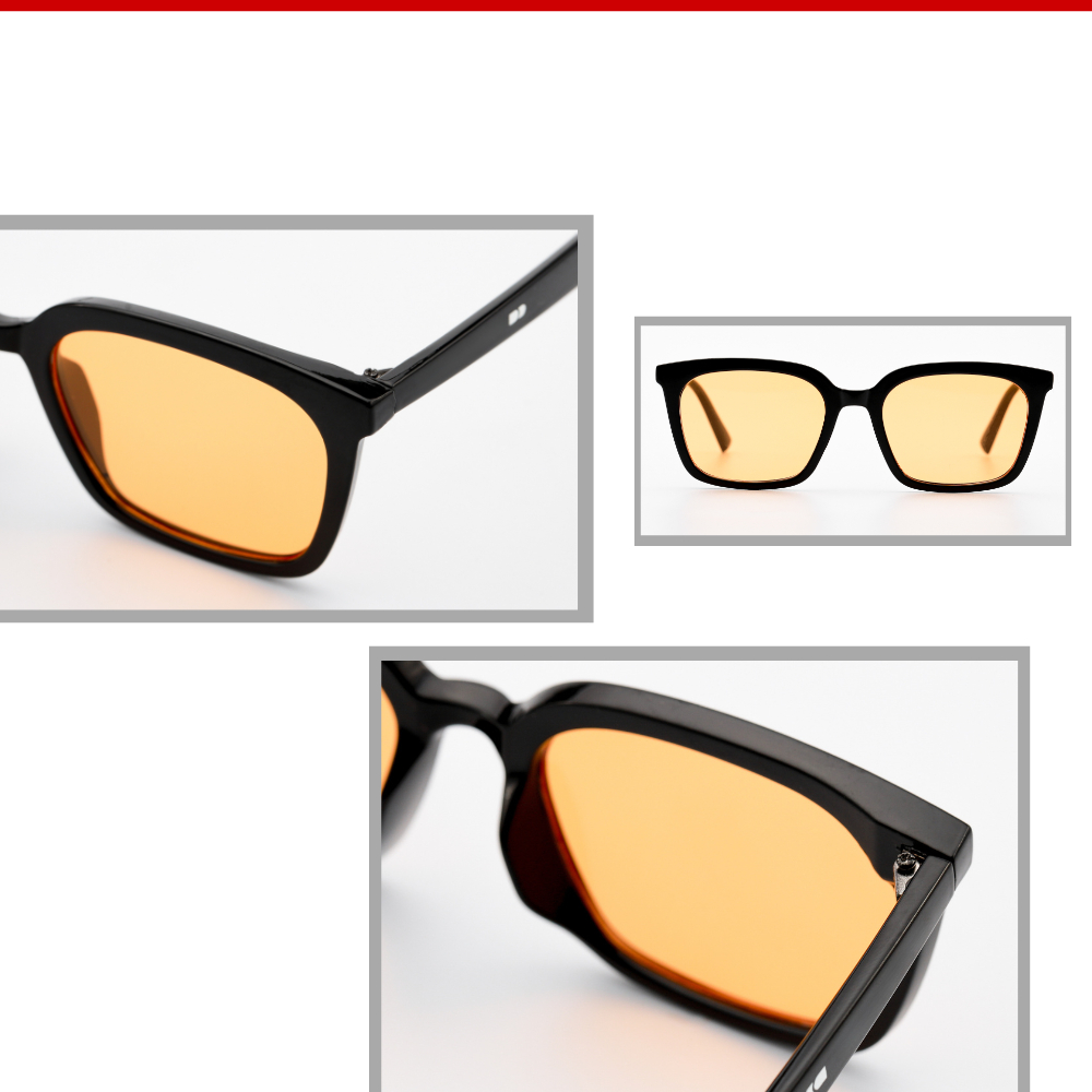 Kính râm mát nam nữ mắt vuông kiểu dáng thời thượng Braby Glasses chống tia UV gọng nhựa cao cấp KR27