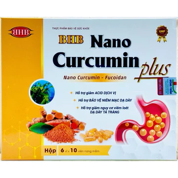 Viên Uống Nano Curcumin Chiết Xuất Từ Nghệ Hỗ Trợ Dạ Dày🫚Hộp 60 Viên