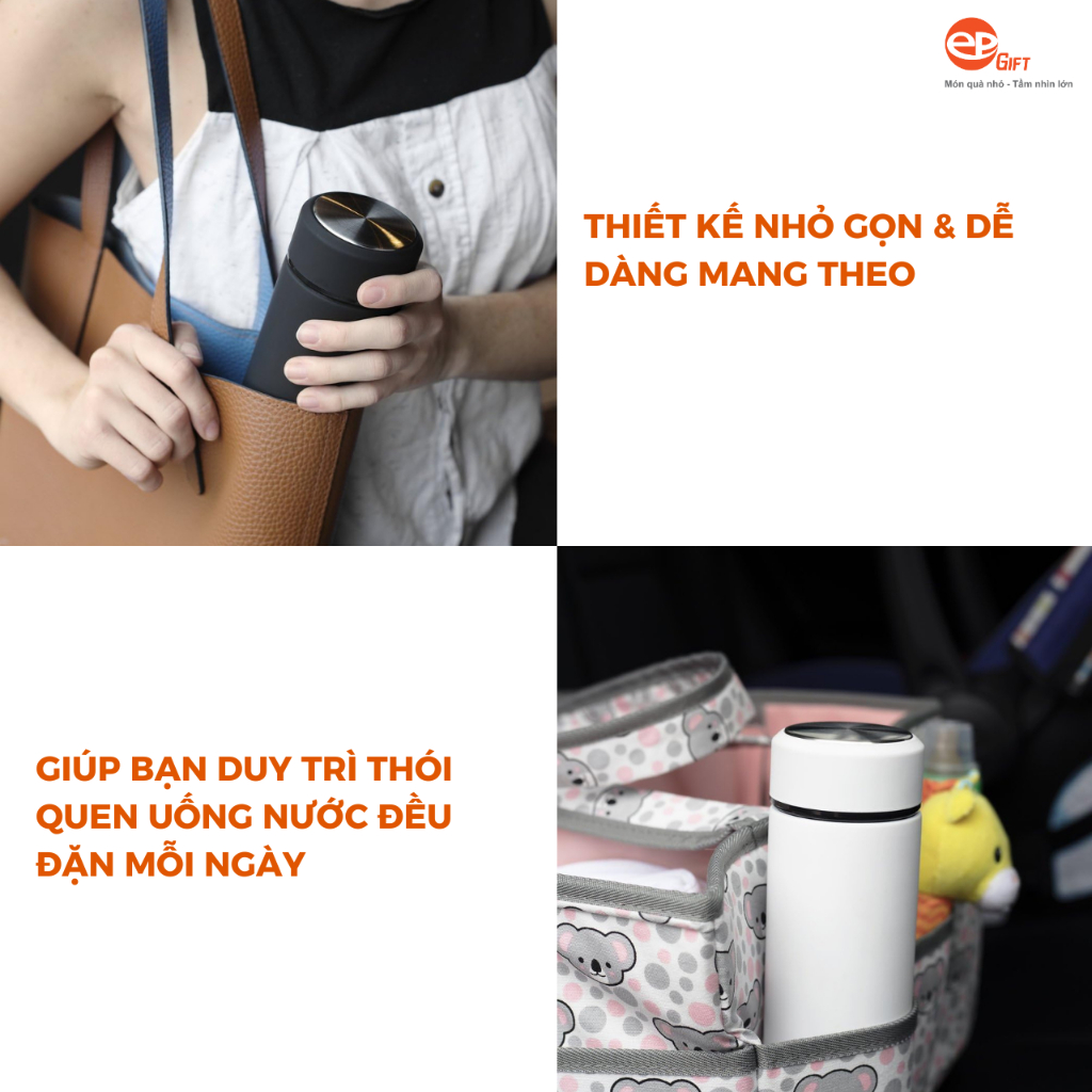 Bình Giữ Nhiệt Văn Phòng Chất Liệu Inox Giữ Nóng Lạnh Lâu Tiện Lợi Dung Tích 500ml