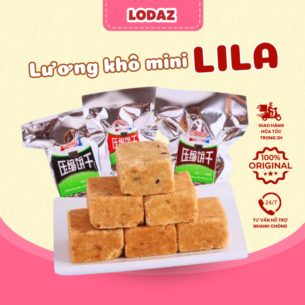 Lương khô mini LiLa bánh lương khô mini Lodaz tiện lợi, dinh dưỡng có ...