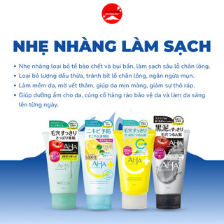 Sữa Rửa Mặt AHA  Nhật Bản Làm Sạch Sâu Sáng Da, Dưỡng Ẩm
