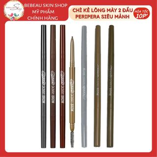 Chì Kẻ Mày Peripera Speedy Skinny Brow Siêu Mảnh Dễ Gảy Sợi Tạo Khuôn Lông Mày 0.14g - Bebeau