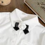Áo sơ mi trơn cho nữ thiết kế dáng lửng chất cotton thô Twenty.Five AH119 (kèm hoa trà)