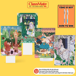 Vở Kẻ Ngang Classmate Vở 80/120 Trang, Tập Vở B5 Thiết Kế Green House Bìa Chống Nước Sổ Ghi Chép, Viết Bài Cho Học Sinh