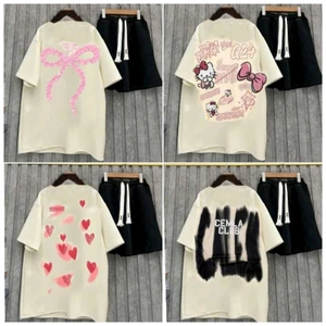 Tổng hợp các sét bộ quần đùi trơn + mix áo phông form rộng tay lỡ unisex