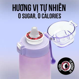 Bình Nước Tạo Hương Trái Cây AQUA HANDY 600ML kèm Hộp hương thơm 0 Đường 0 Calo