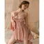 HT48 Váy ngủ sexy tiểu thư ren bèo v1 siêu xinh kèm ĐỆM LÓT,váy ngủ ren xuyên thấu tôn dáng HT48