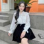 Áo sơ mi nữ tơ xốp babydoll dài tay A2464 Kymie