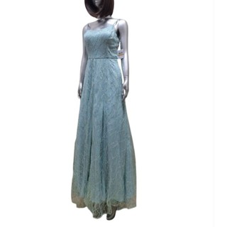 Đầm dạ hội hai dây kim sa xanh ngọc vnxk dư  Morgan & Co size 3(N85-90,E70-75)