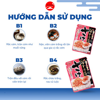 Gói Rắc Cơm Marumiya Hương Vị Cá Hồi Thơm Ngon Giàu Dinh Dưỡng Kích Thích Bé Ăn Ngon 28g