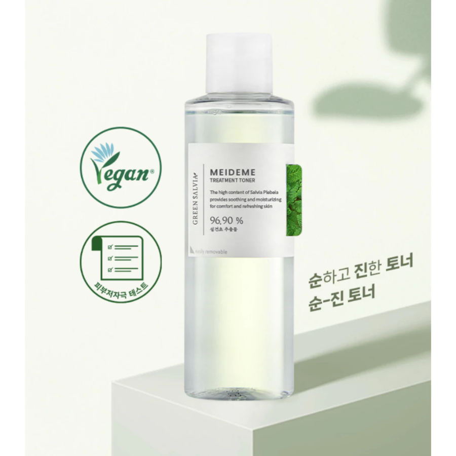 Ảnh Toner Thuần Chay Giảm Mụn, Giảm Kích Ứng MEIDEME Green Salvia Treatment Toner 200ML 2
