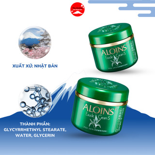 Kem Dưỡng Da Lô Hội Aloins Nhật Bản Cấp Ẩm Trắng Sáng Bảo Vệ Da Chống Lão Hóa 180g