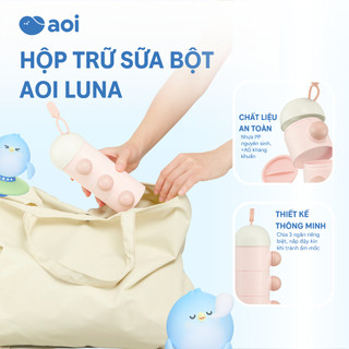 Hộp trữ sữa bột Aoi Luna (3 ngăn) cho bột bên trong luôn khô ráo, không bị ẩm mốc, an toàn cho bé