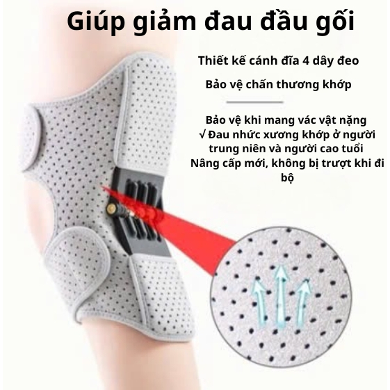 Thiết bị hỗ trợ khớp gối & tăng cường bảo vệ khớp gối thoáng khí