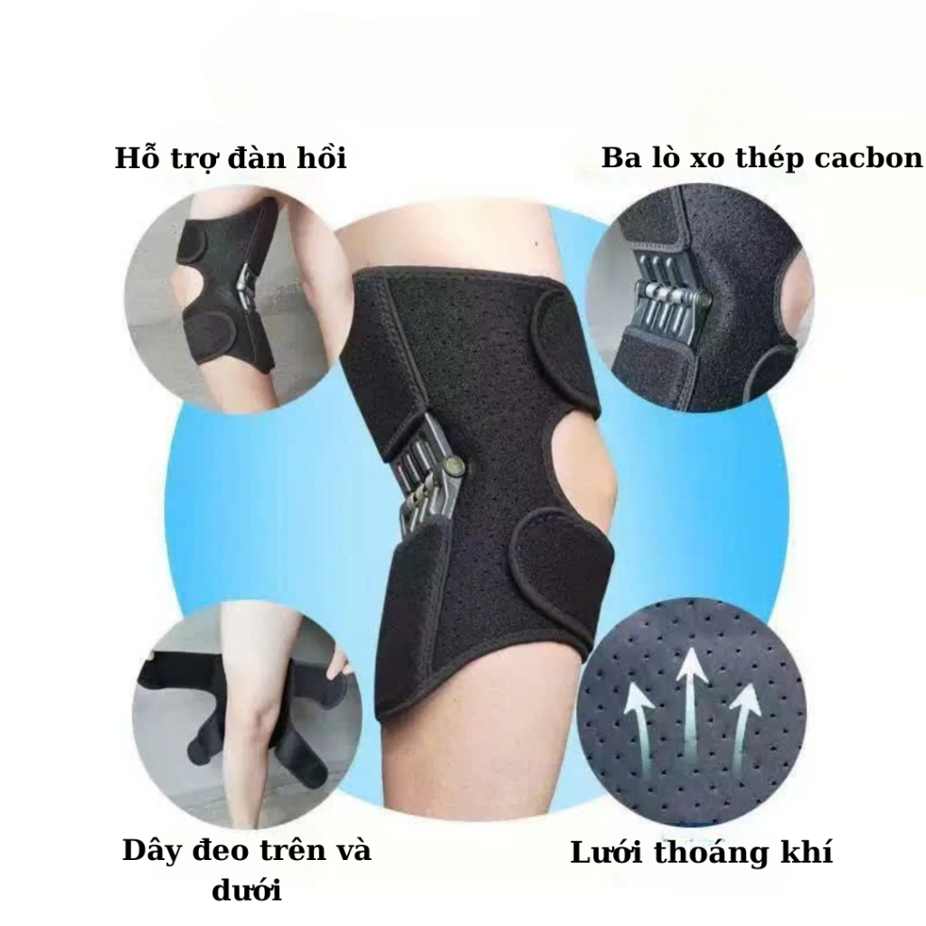 Thiết bị hỗ trợ khớp gối & tăng cường bảo vệ khớp gối thoáng khí