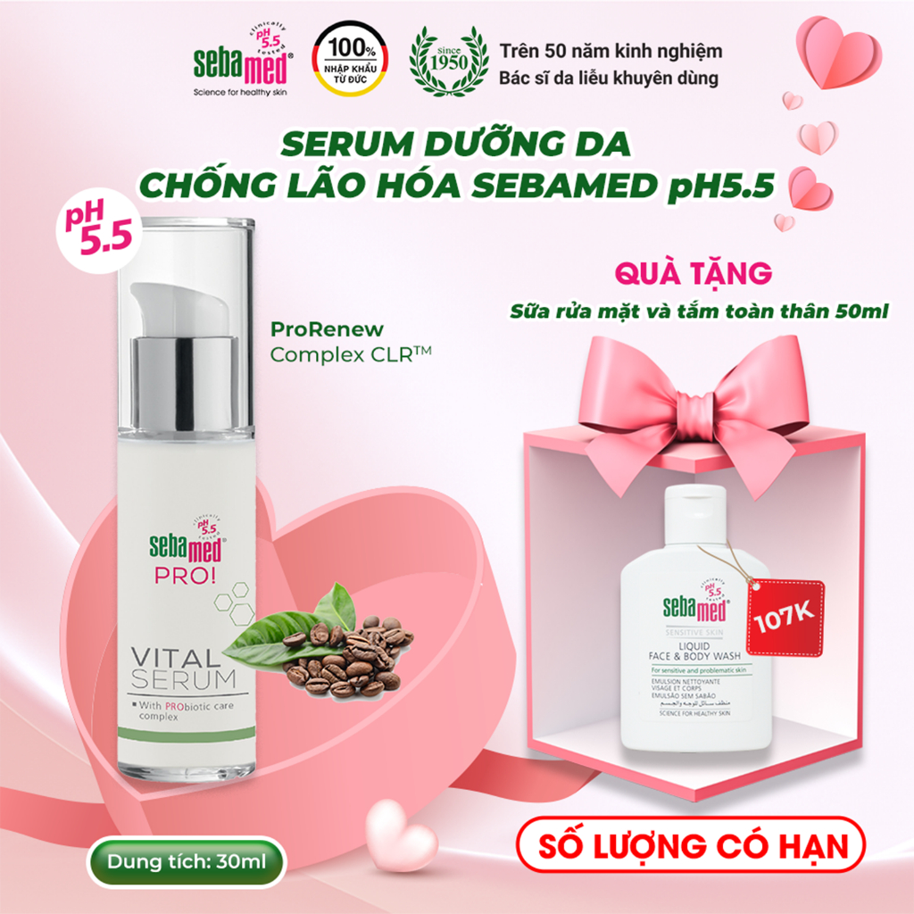 Ảnh Serum dưỡng ẩm, chống lão hóa Sebamed Pro Vital Serum 30ml 1