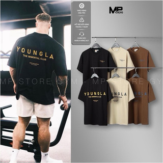 Áo Thun Thể Thao Nam Oversize In Sau Lưng Cotton 100% Local Brand YOUNG 2025