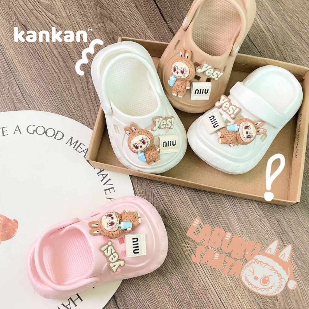Sục LABUBU Cho Bé KanKanStore Dép Sục Quai Hậu Trẻ Em Nhẹ Êm Chân KA014