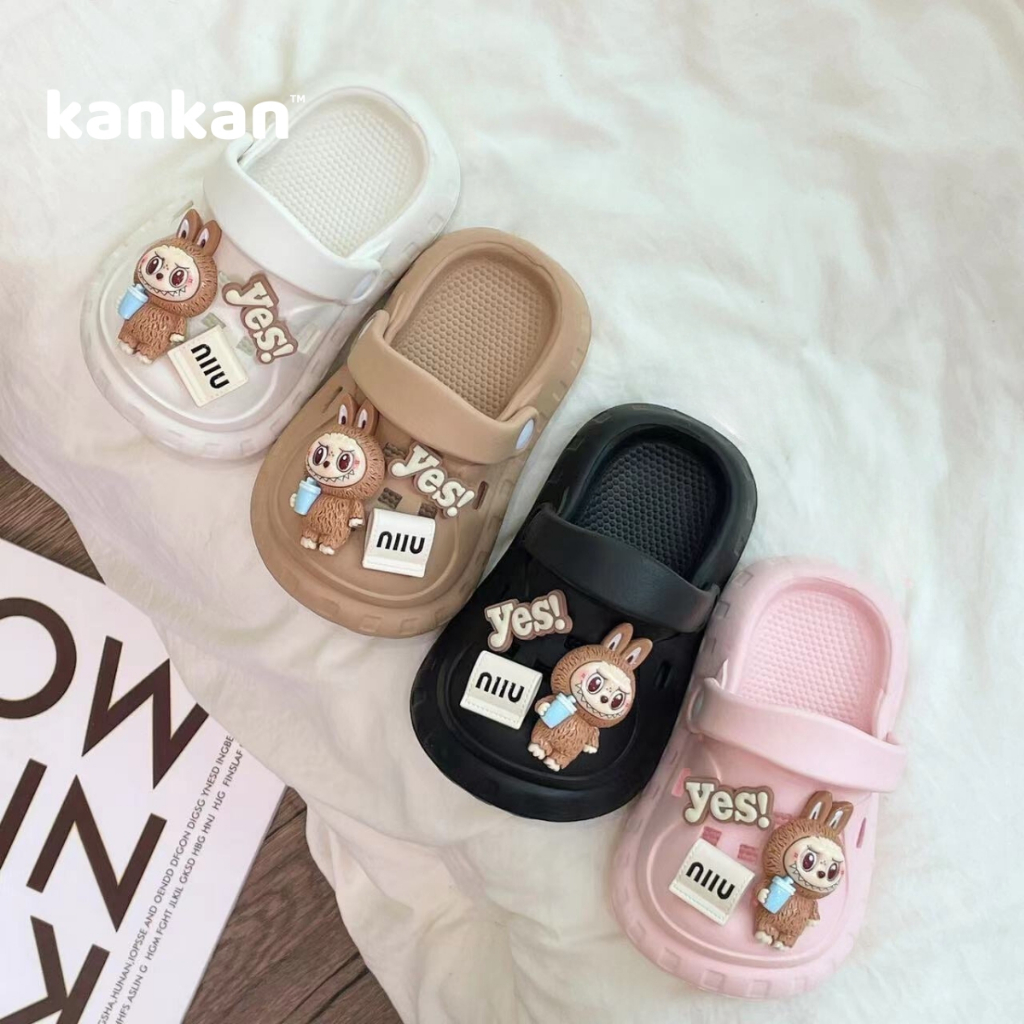 Sục LABUBU Cho Bé KanKanStore Dép Sục Quai Hậu Trẻ Em Nhẹ Êm Chân KA014