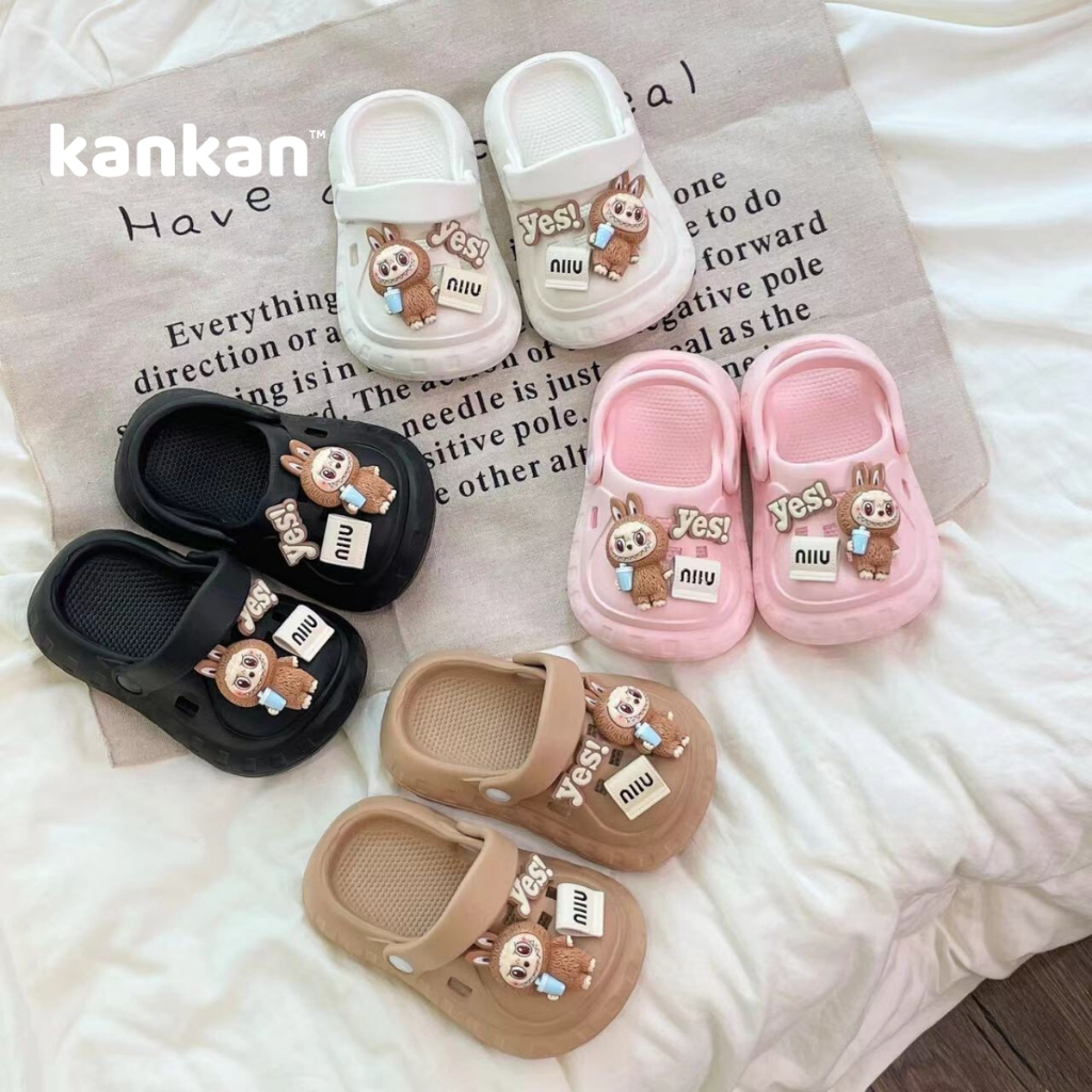 Sục LABUBU Cho Bé KanKanStore Dép Sục Quai Hậu Trẻ Em Nhẹ Êm Chân KA014
