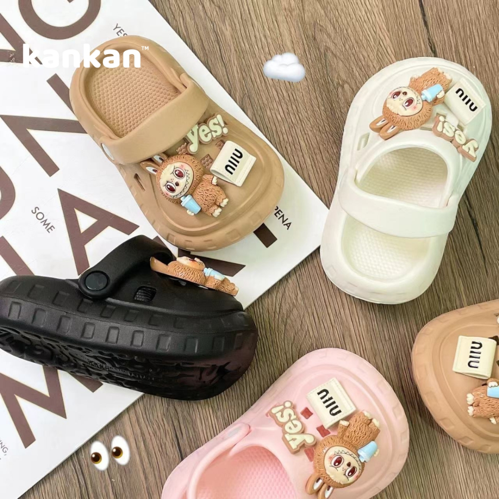 Sục LABUBU Cho Bé KanKanStore Dép Sục Quai Hậu Trẻ Em Nhẹ Êm Chân KA014