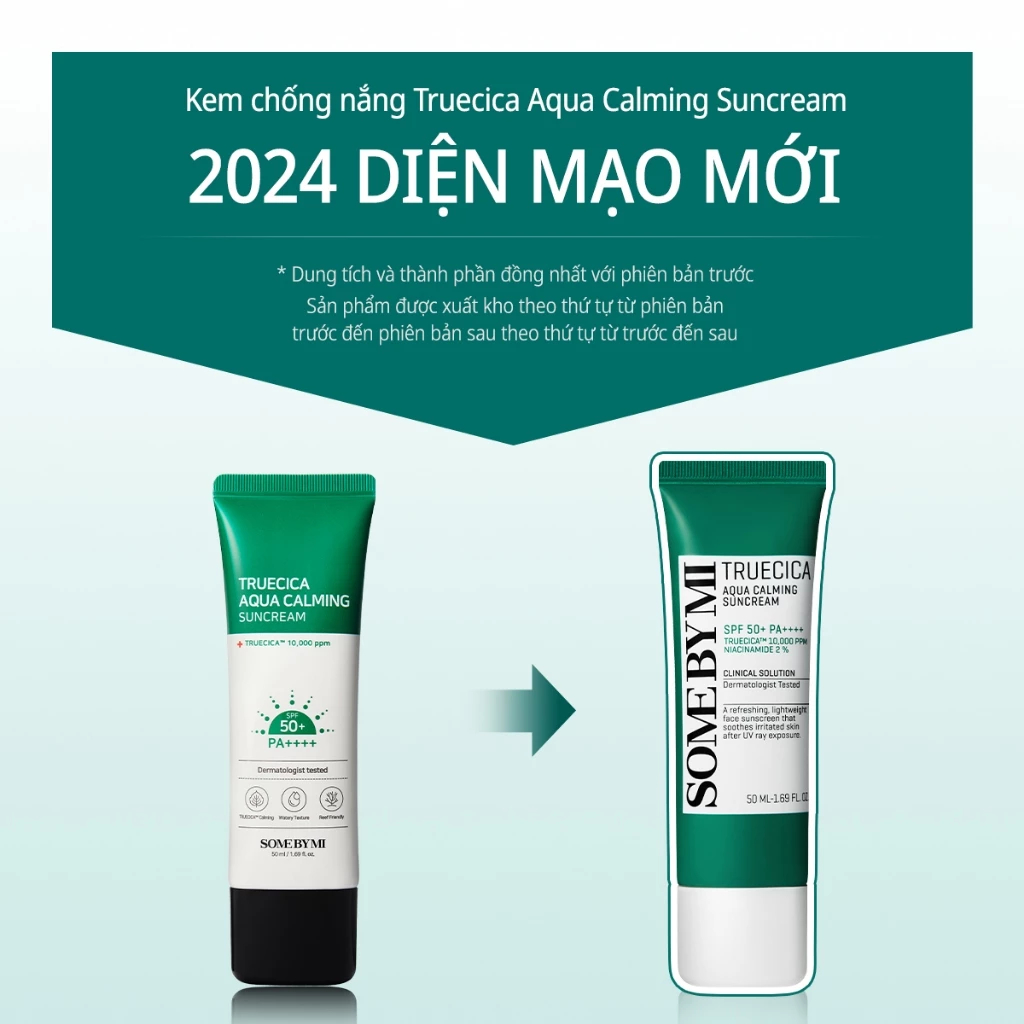 Ảnh Some By Mi Kem chống nắng dưỡng ẩm Truecica Aqua Calming Suncream 50ml 1