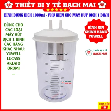 [RẺ NHẤT] Bình Đựng Dịch 1 Lít Cho Các Loại Máy Hút Dịch