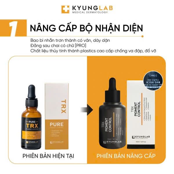 Tinh chất serum KYUNGLAB TRX PIGMENT CONTROL 50ML giảm sạm, nám, tàn nhang, giúp da trắng sáng