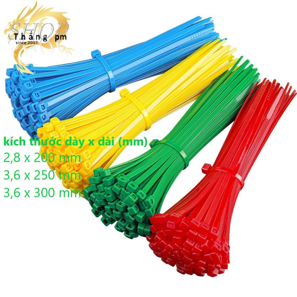 100-200 sợi Dây Rút Màu 3x150,3x200,4x250,4x300,5x350,5x400,5x500 ...