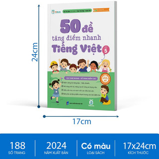 Sách - Tham khảo lớp 5 - 50 Đề Tăng Điểm Nhanh Tiếng Việt Lớp 5 – Theo Chương Trình Mới