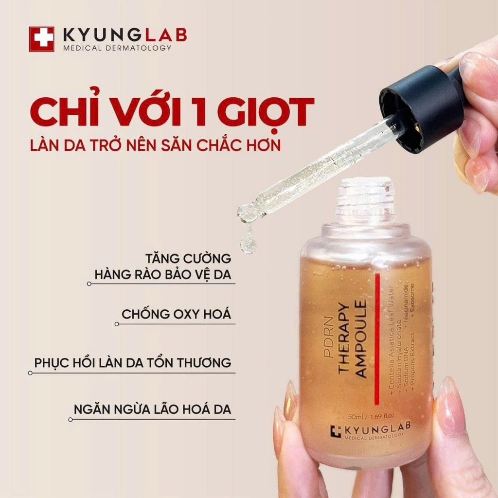 Serum PDRN phục hồi, giảm lão hóa da KYUNGLAB PDRN THERAPY AMPOULE 50ML