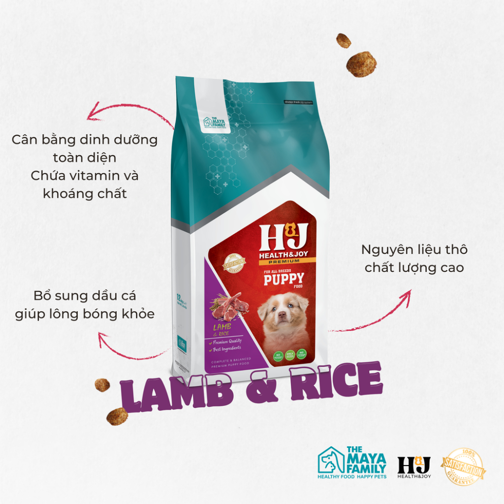 Ảnh Thức ăn cho chó con - Thịt cừu, bò, gà HJ PREMIUM LAMB, RICE PUPPY - Bao 2kg 2