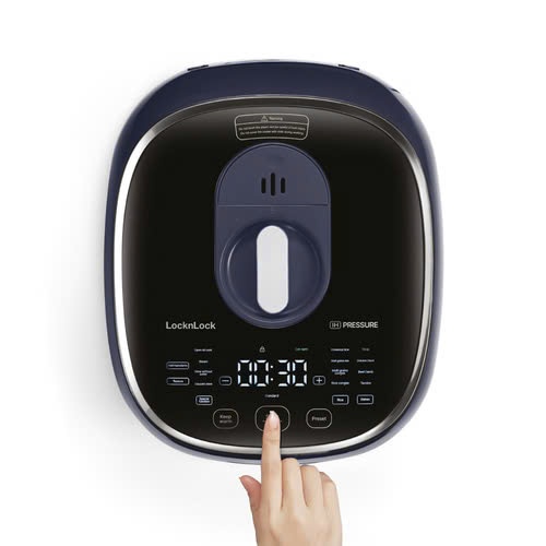 Nồi Cơm Điện Áp Suất Cao Tần LocknLock IH Pressure Rice Cooker EJR526GRY (1.8L) Giữ Ấm 24H - K-MALL