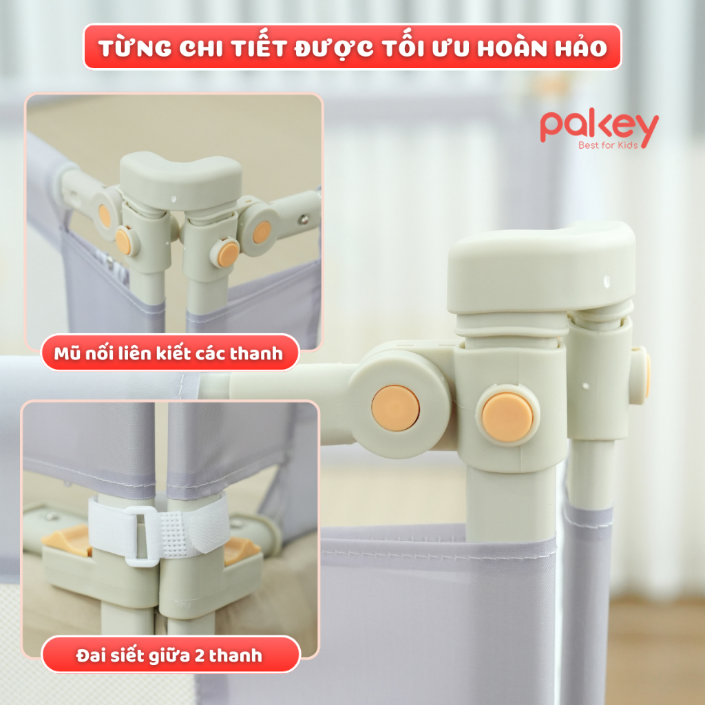Thanh Chắn Giường Pakey Dạng Trượt Dễ Tháo Lắp 2026,Thanh Chặn Giường Họa Tiết Ngộ Nghĩnh An Toàn Cho Bé