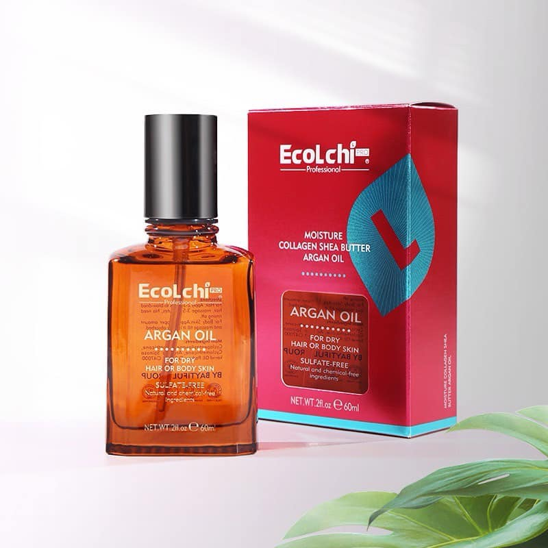 Tinh Dầu Dưỡng Tóc Argan Oil Ecolchi 60ml | Dưỡng Tóc Mềm Mượt, Bóng Khỏe & Dễ Chải