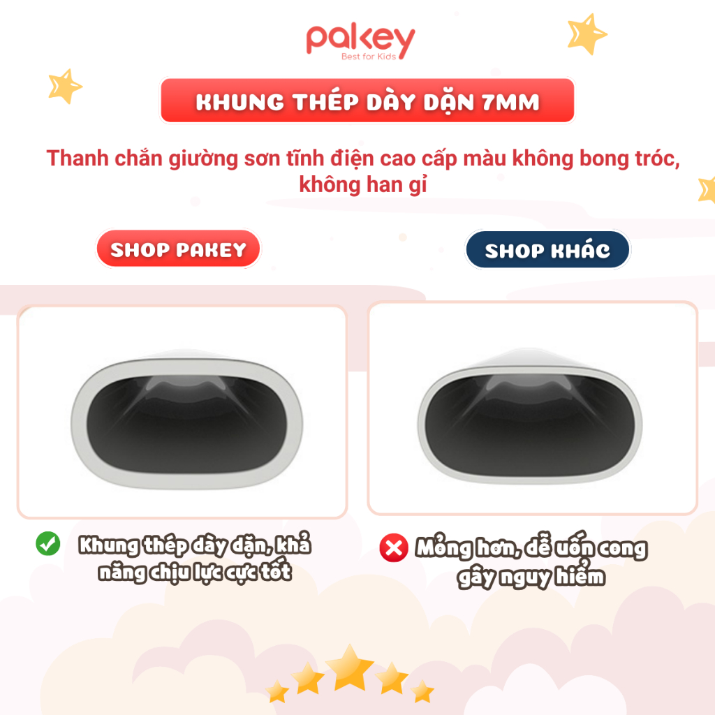 Thanh Chắn Giường Nhật Bản Pakey 2026 - Quây Giường Chiều Cao 103cm Cải Tiến, Nâng Hạ 1-2 Bên Tiện Lợi