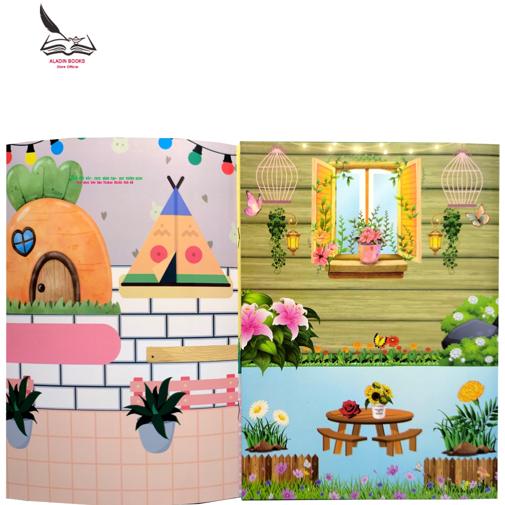 Sách -Kết Nối Chơi - Sáng Tạo Học Thông Minh - Trò Chơi Bóc Dán Sticker Đồ Hàng Nhiều Chủ Đề