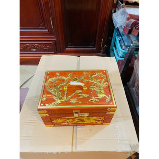 Tráp  hầu trạm tứ linh gỗ  hương cao cấp