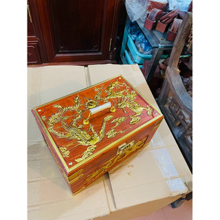 Tráp  hầu trạm tứ linh gỗ  hương cao cấp