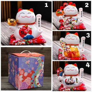 [Giá rẻ] Mèo Thần Tài Thuận Buồm Xuôi Gió, Vẫy Tay May Mắn cao 16cm