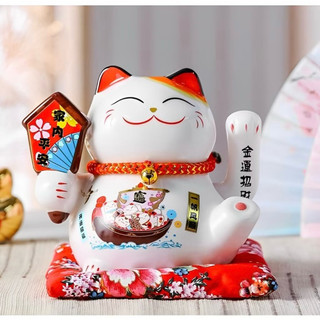 [Giá rẻ] Mèo Thần Tài Thuận Buồm Xuôi Gió, Vẫy Tay May Mắn cao 16cm