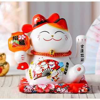 [Giá rẻ] Mèo Thần Tài Thuận Buồm Xuôi Gió, Vẫy Tay May Mắn cao 16cm