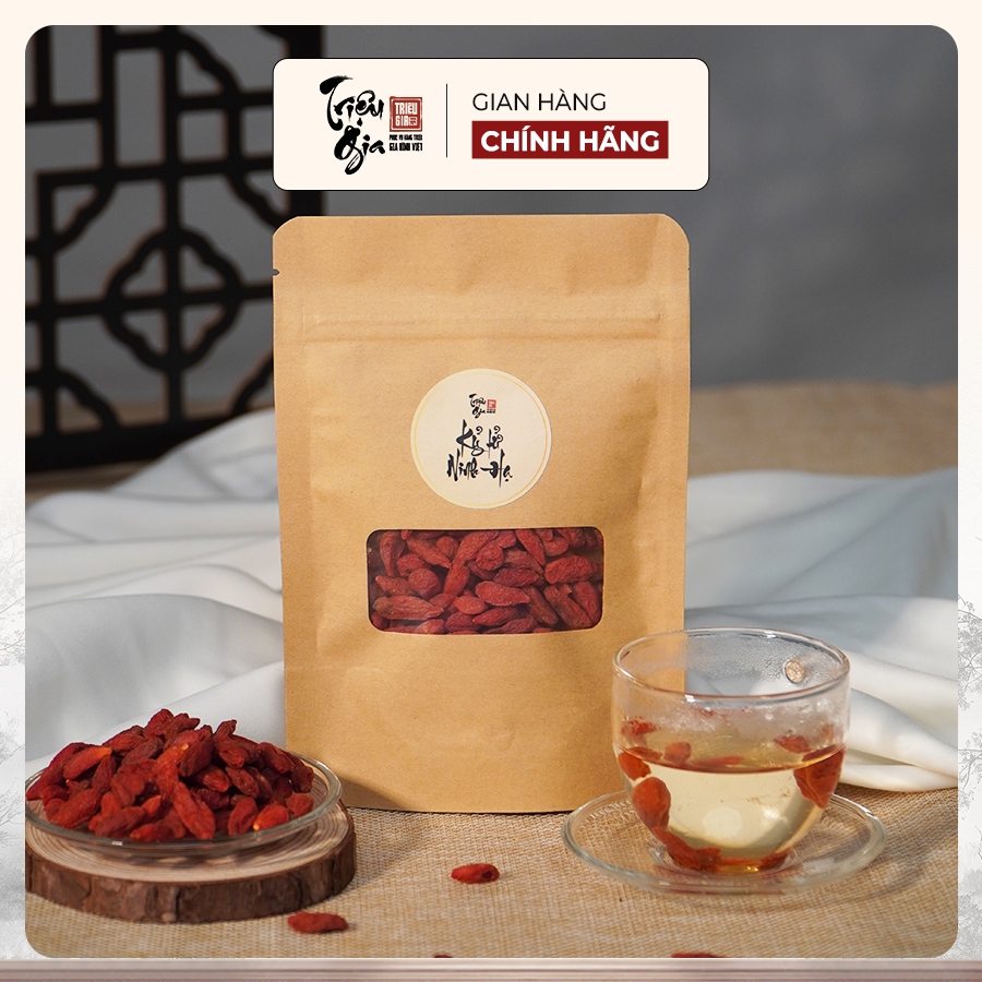 Ảnh Kỷ tử đỏ organic sấy khô Triệu Gia cao cấp giúp cải thiện thị lực, đẹp da, đảm bảo an toàn vệ gói 50g sinh thực phẩm 3