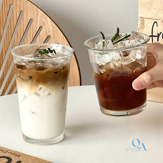 Cốc Thủy Tinh Miệng Loe Phong Cách Hàn Quốc | Ly Dáng Trụ Đơn GIản Chuyên Dụng Uống Cà Phê, Sinh Tố, Cocktail, Nhà Hàng