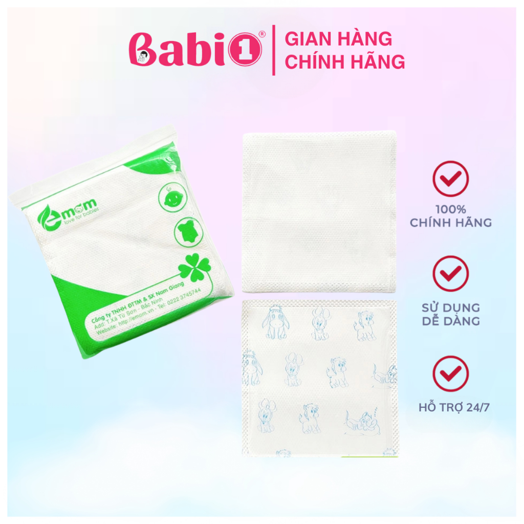 Miếng Lót Phân Su Babi 1 Siêu Thấm Hút Chống Tràn Cho Bé (Gói 30 Miếng)
