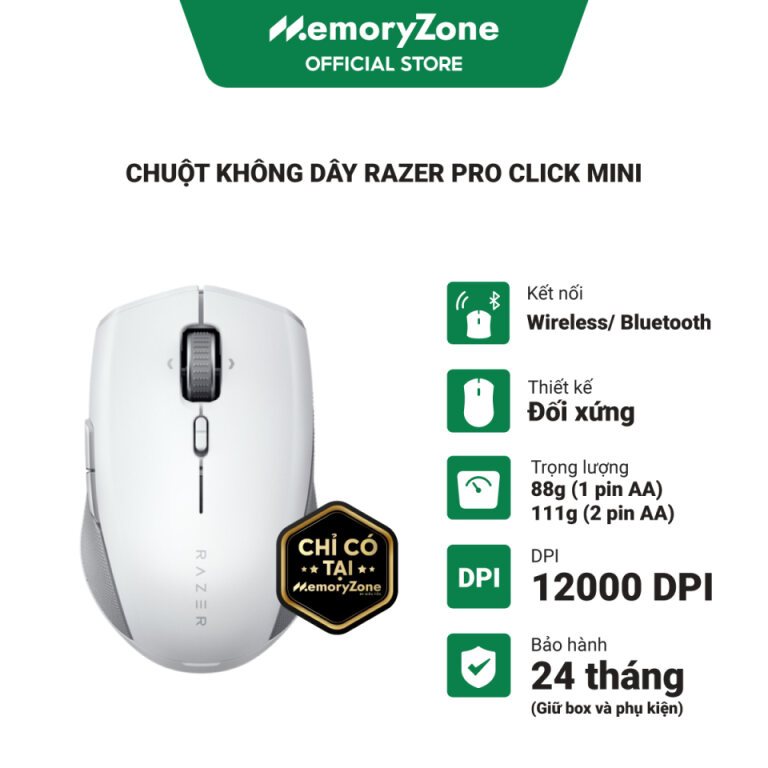 Chuột không dây Razer Pro Click Mini RZ01-03990100-R3A1 Chuột không dây Razer Pro Click Mini RZ01-03990100-R3A1