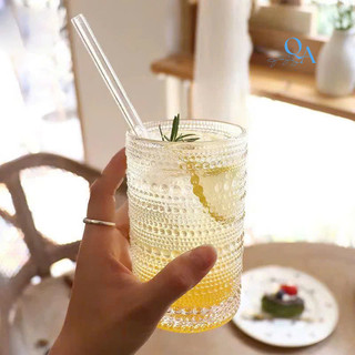 Ly Thủy Tinh Nổi Bật Với Họa Tiết Giọt Nước | Thiết Kế Dáng Trụ Đậm Chất Hàn Quốc