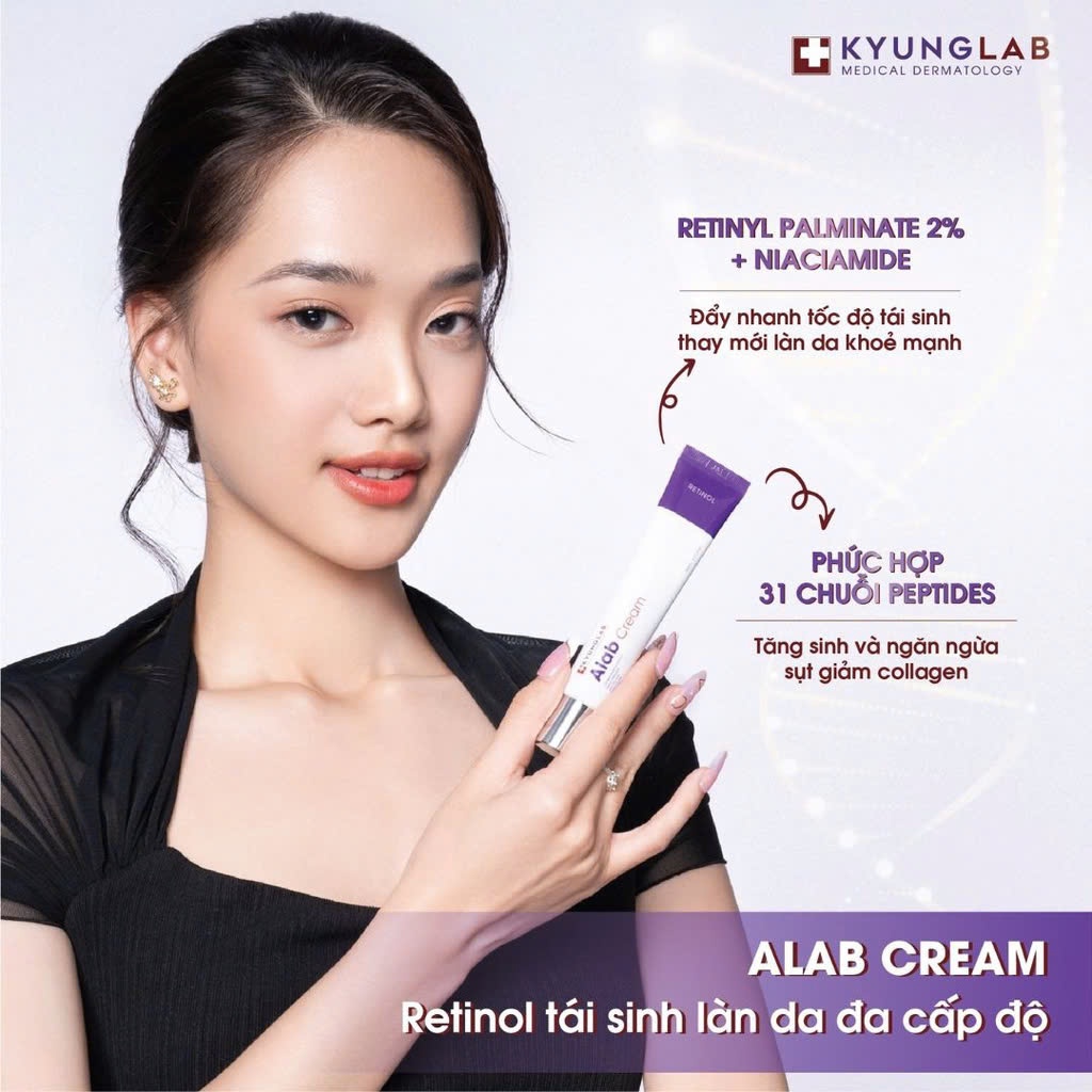 Kem dưỡng retinol KYUNGLAB ALAB CREAM 30ML phục hồi dưỡng trắng da ngừa mụn