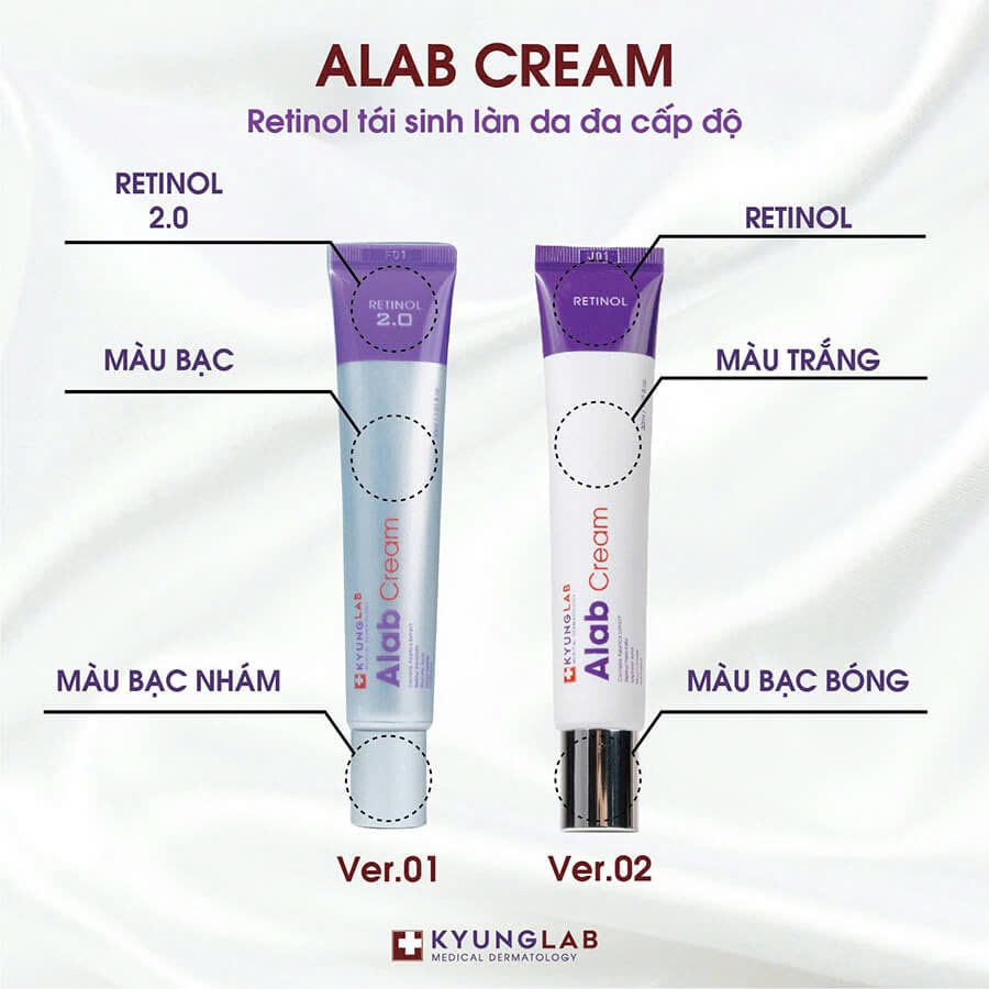 Kem dưỡng retinol KYUNGLAB ALAB CREAM 30ML phục hồi dưỡng trắng da ngừa mụn