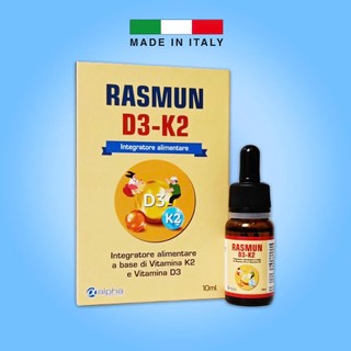 Siro Rasmun D3K2 Hỗ Trợ Hấp Thu Canxi, Giúp Hệ Xương - Răng Chắc Khỏe, Trẻ Thông Minh Cao Lớn